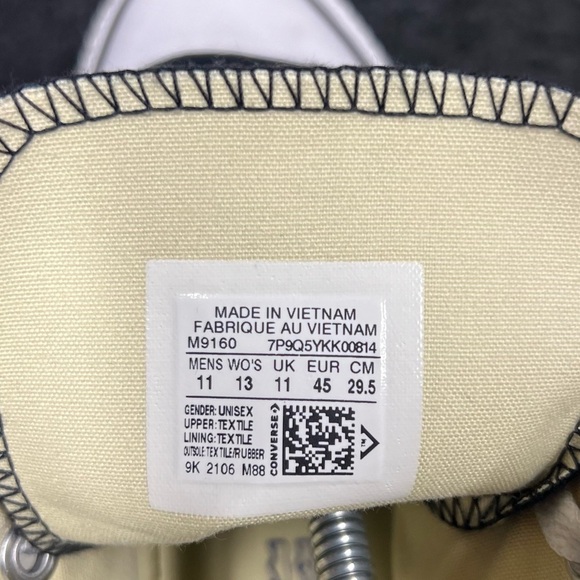 Chuck Taylor All Star Canvas “Stitch” Custom High Tops Size 11 Mens - Picture 12 of 13